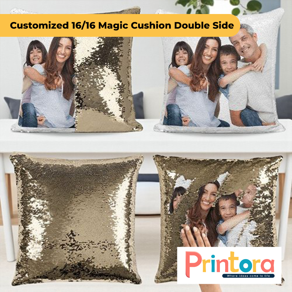 16x16 magic cushion cover double side color changing sequin cushion for sofa and home décor