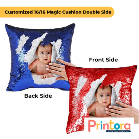 16x16 magic cushion cover double side color changing sequin cushion for sofa and home décor